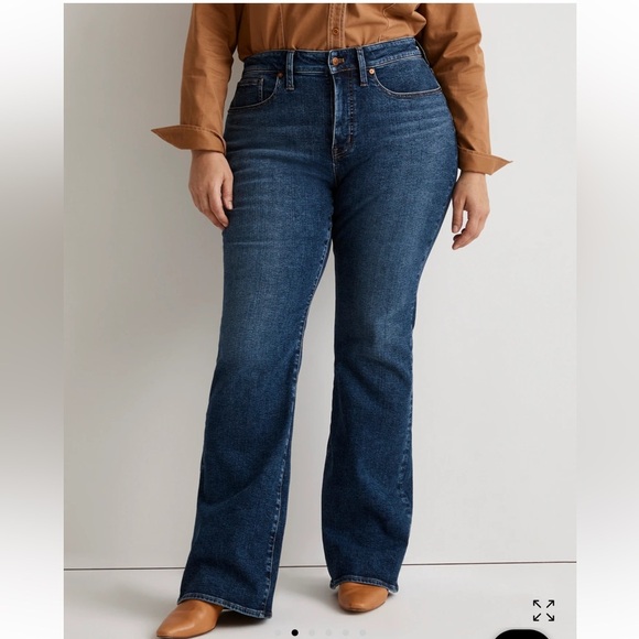 Madewell jeans Plus Skinny Flare Alvord Wash Instacozy Edition NN813 14W - Picture 1 of 13
